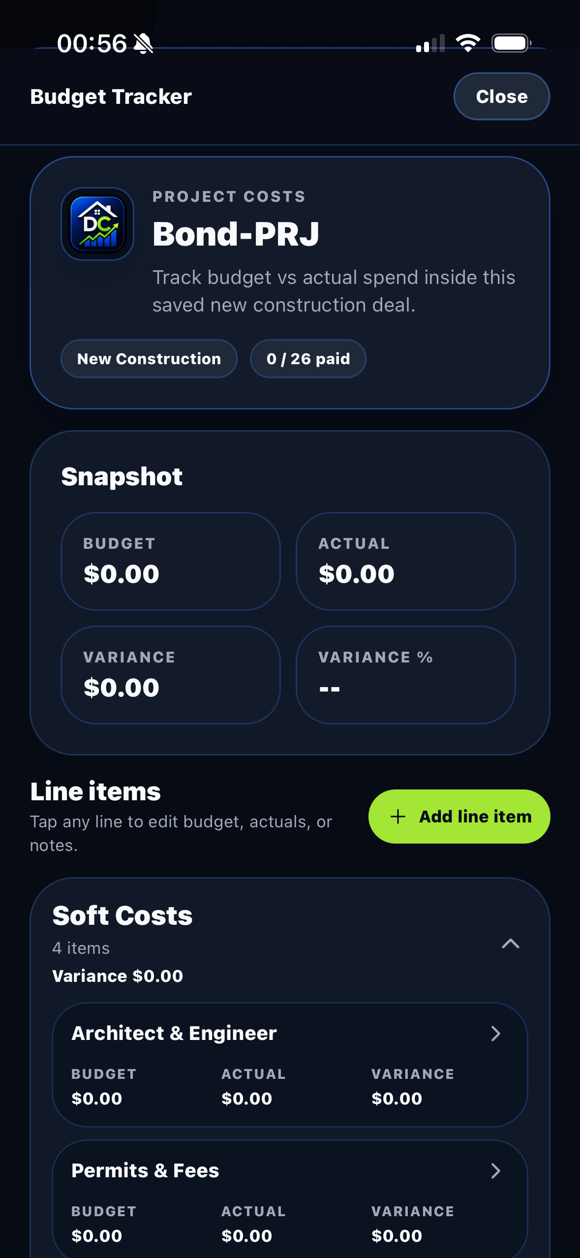 DealCalc budget tracker